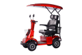 Light Macro Coast 1  DELUXE Mobility Scooter WITH CANOPY – RED /SILVER /WHITE